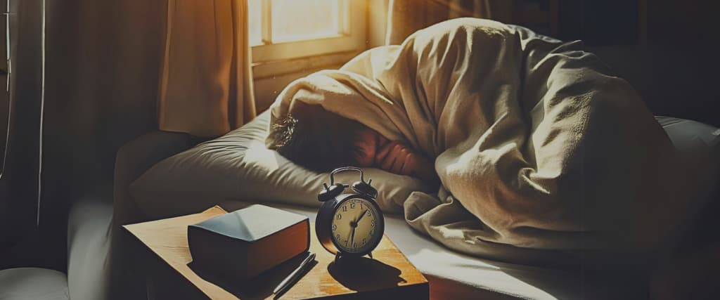 Oversleeping.