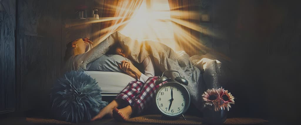 Oversleeping.