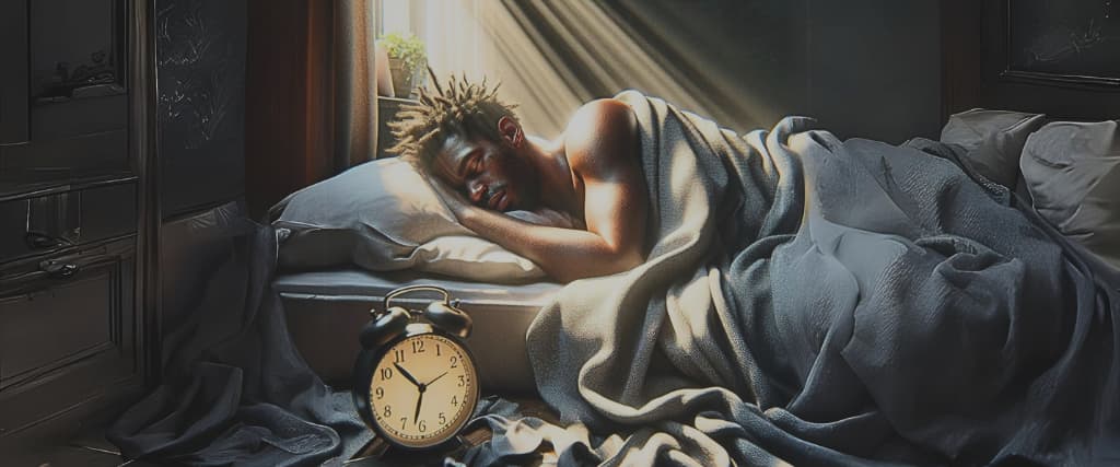 Oversleeping.