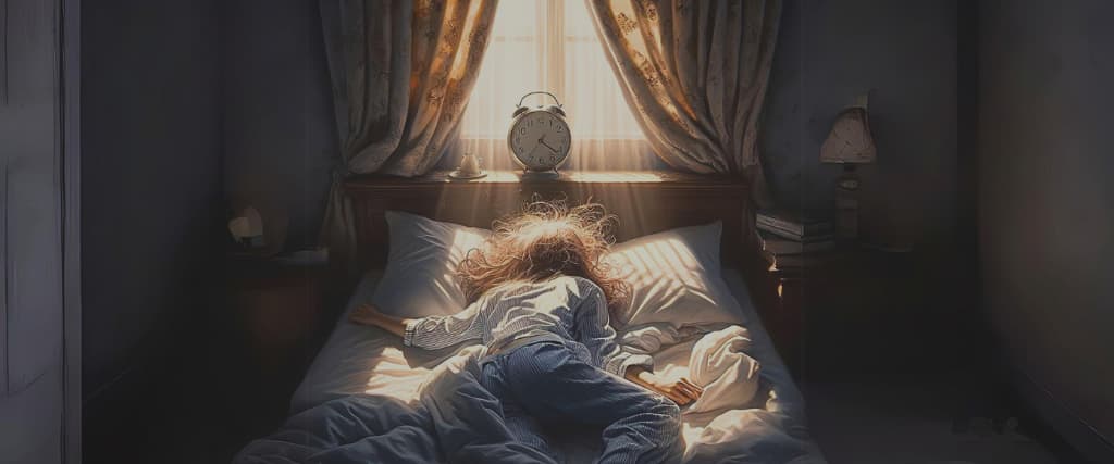 Oversleeping.