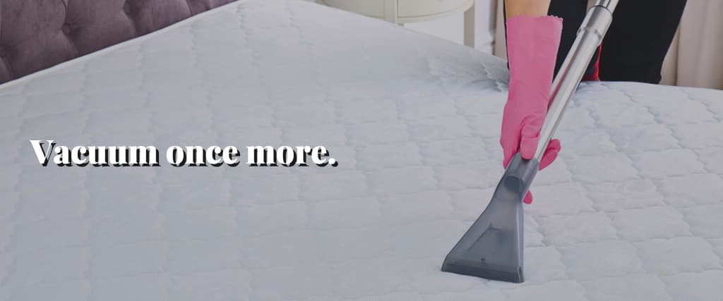 Vacuum once more.