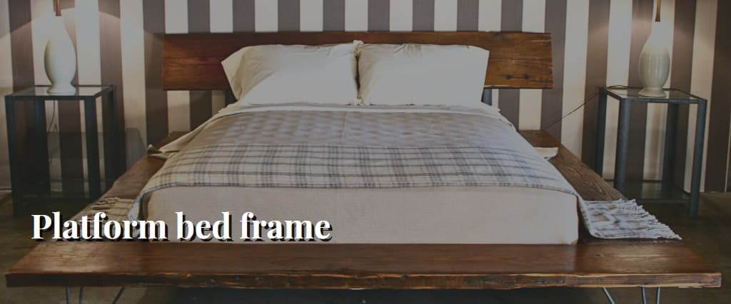 Platform bed frame